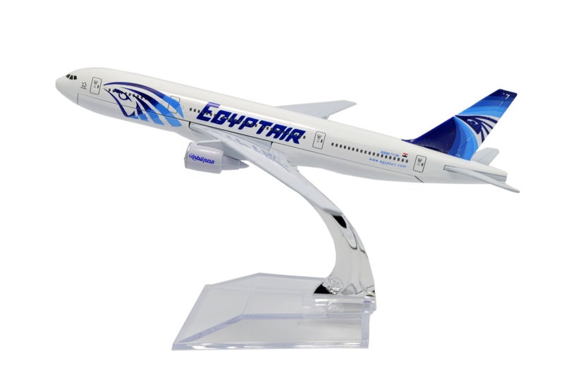 TANG DYNASTY(TM 1:400 16cm B777-300 Egyptair Metal Airplane Model Plane Toy Plane Model - Image 1